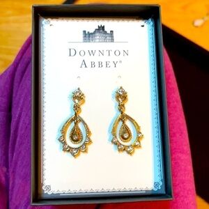 Downtown Abbey Antique Gold Dangles